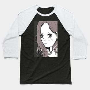 Portrait girl Baseball T-Shirt